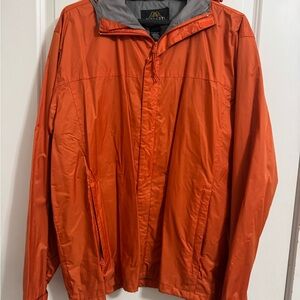 Burnt Orange rain Jacket by Giobert